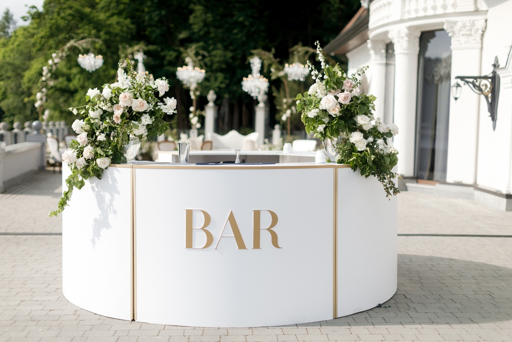 Bar at wedding
