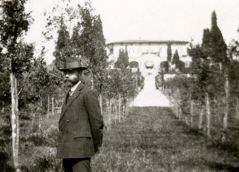 Bernard Berenson In The Gardens Of Villa I Tatti