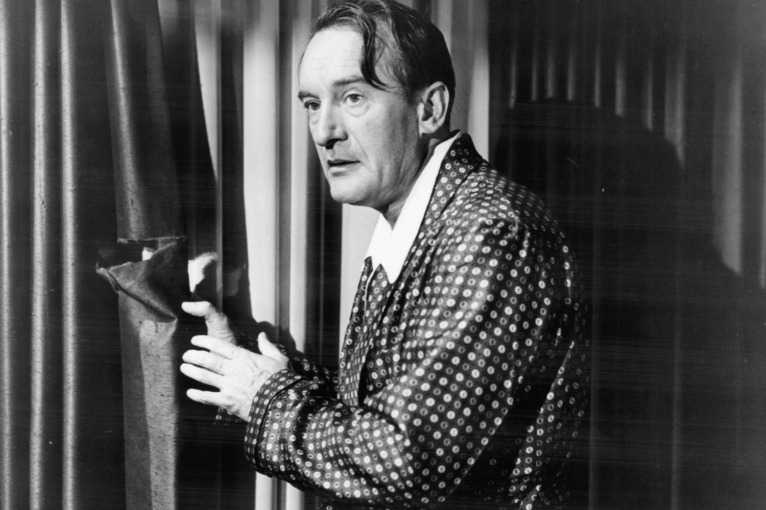 George Sanders Wearing Pajamas