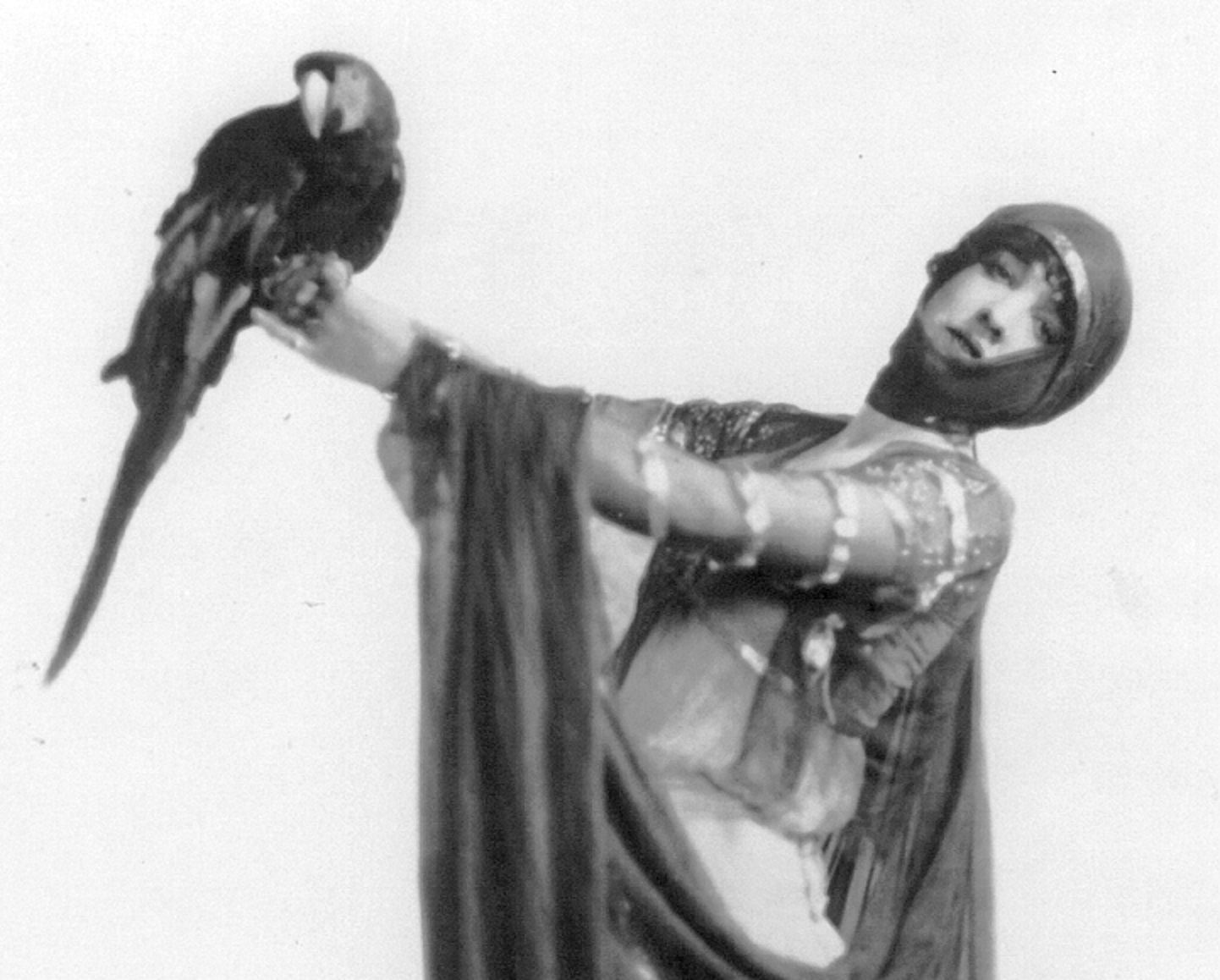 Photo of Gertrude Vanderbilt Whitney Holding Parrot - 1914