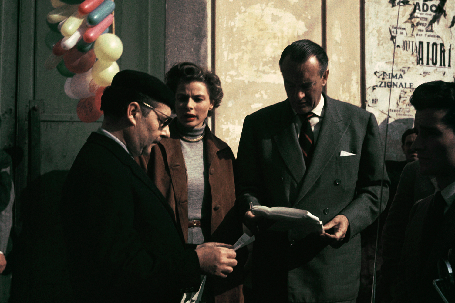 Rossellini And Ingrid Bergman And George Sanders