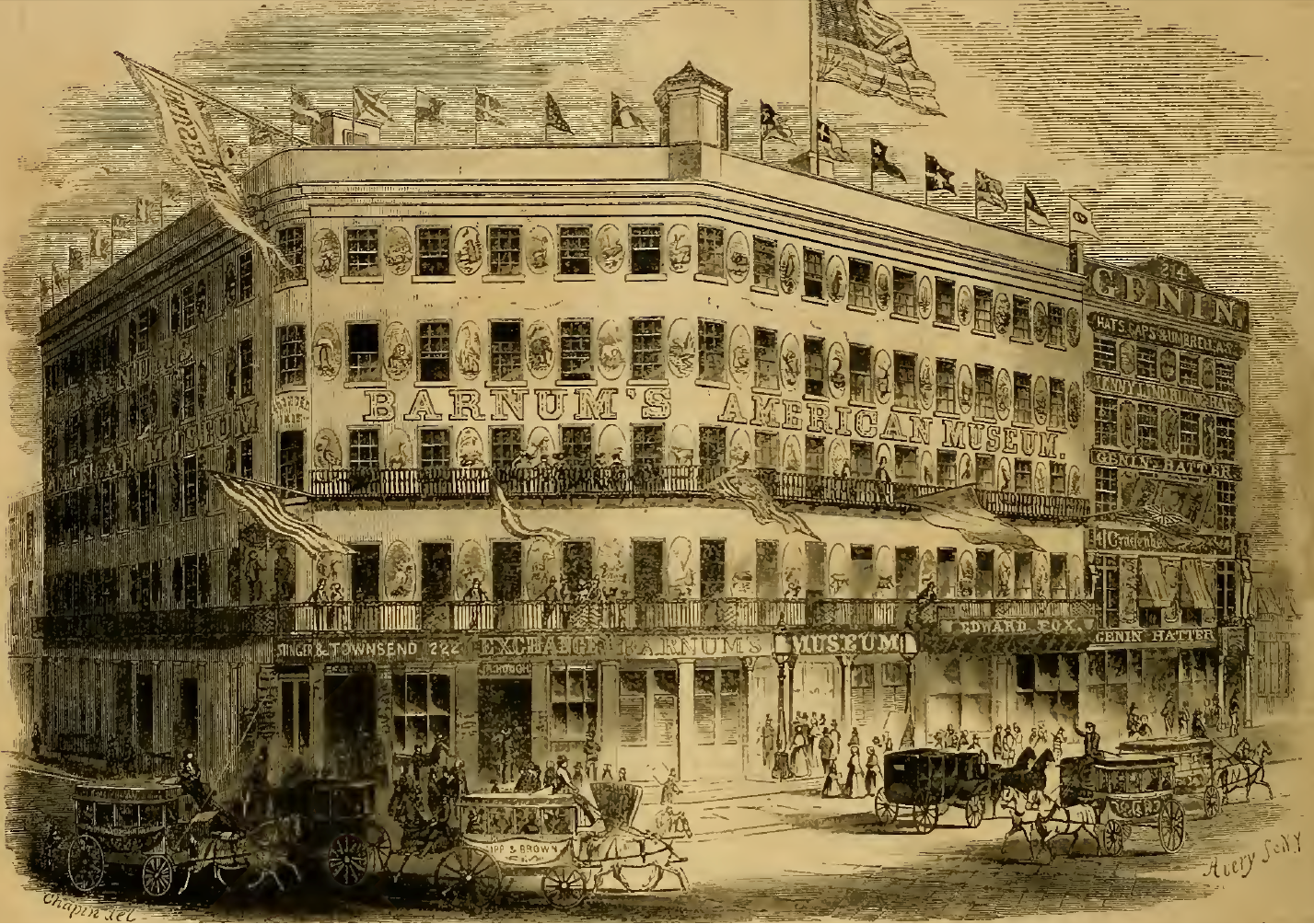 Barnum's American Museum, New York City - 1853