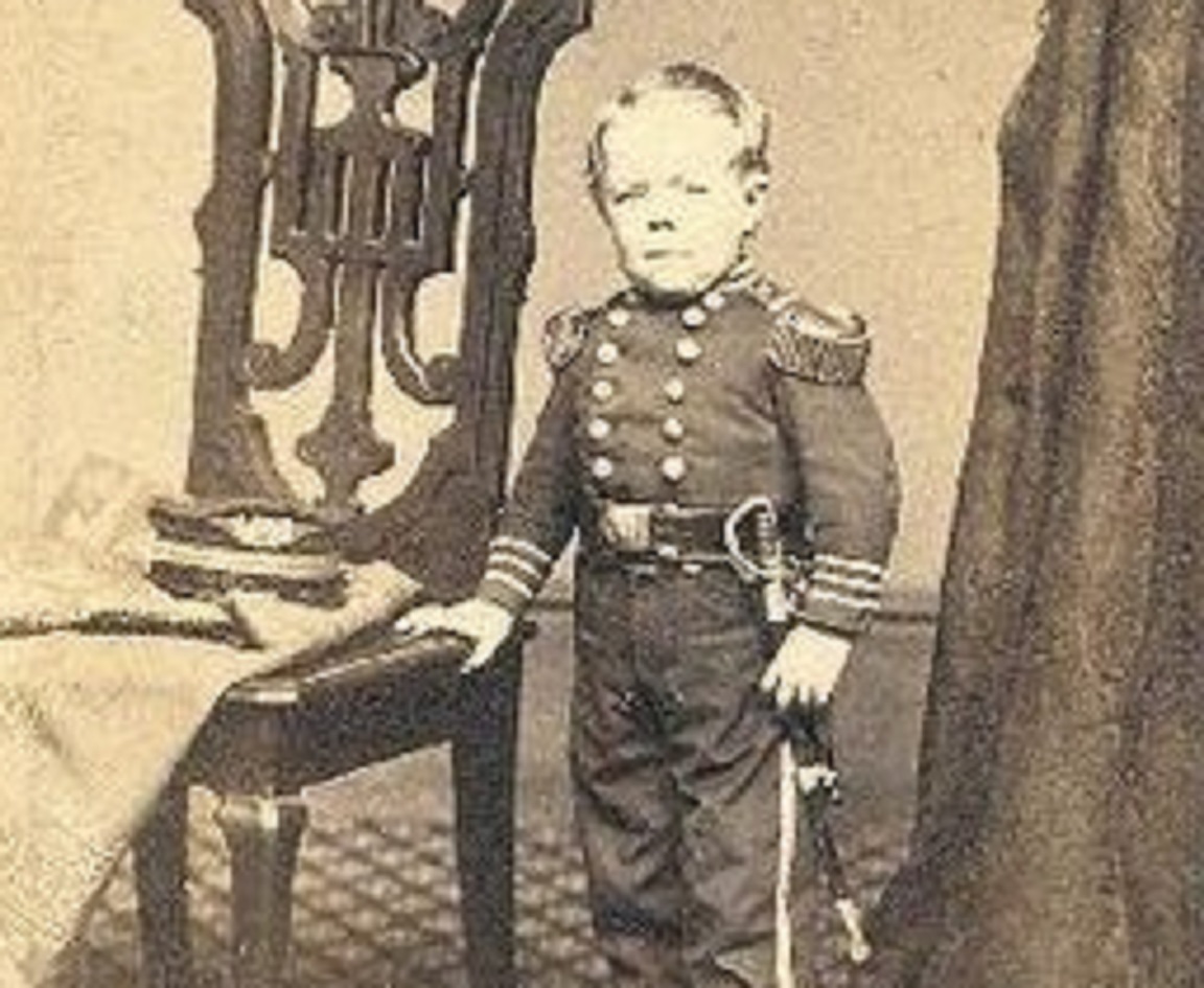 B&W photo of  Commodore Nutt In Uniform looking at camera - 1865