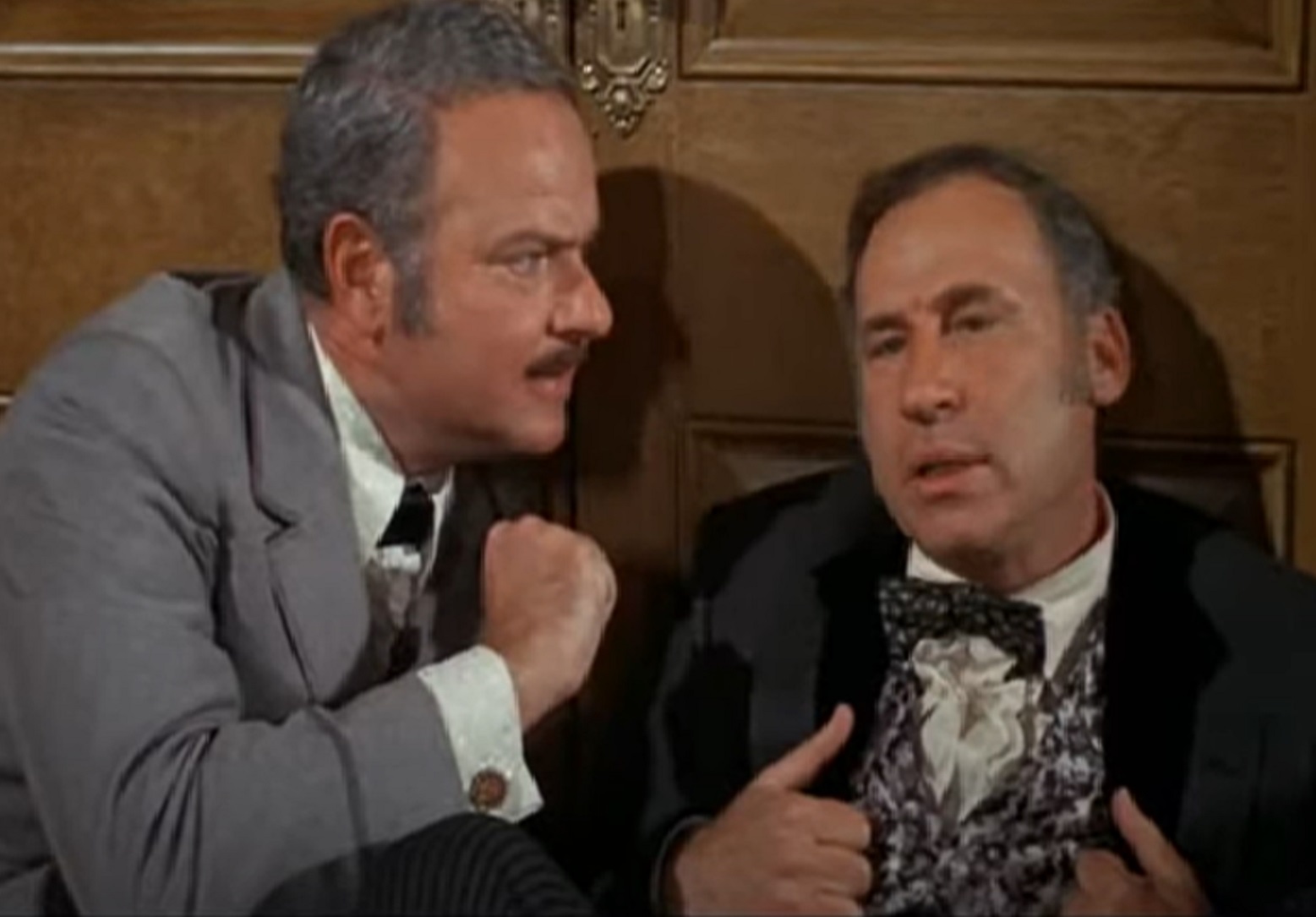 Harvey Korman and Mel Brooks talking in the office - from Blazing Saddles (1974)