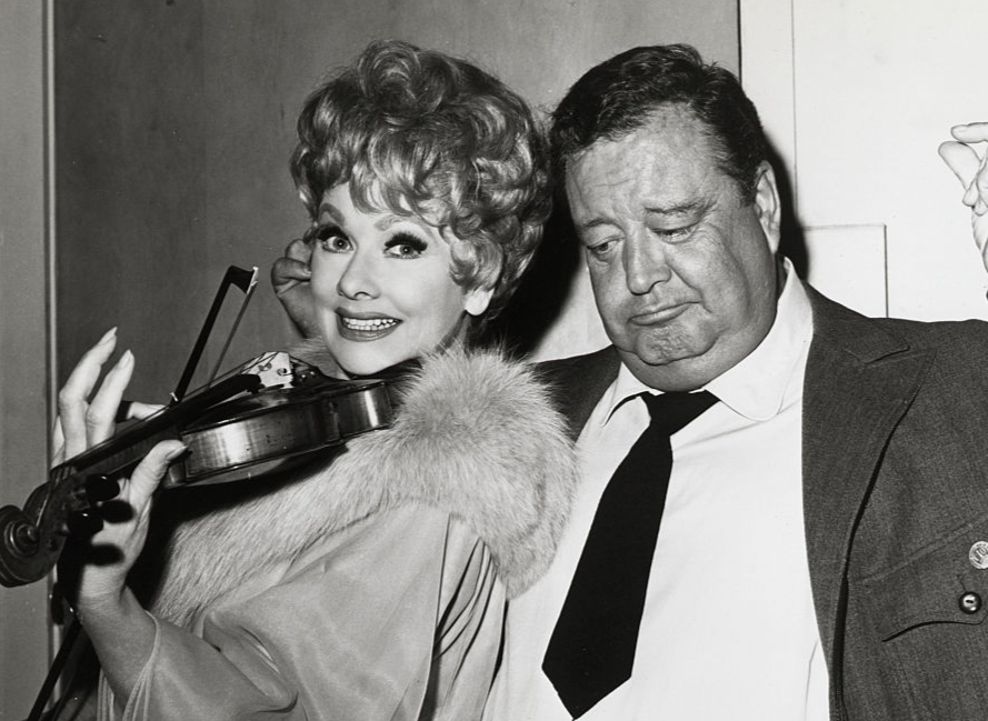 Lucille Ball and Jackie Gleason