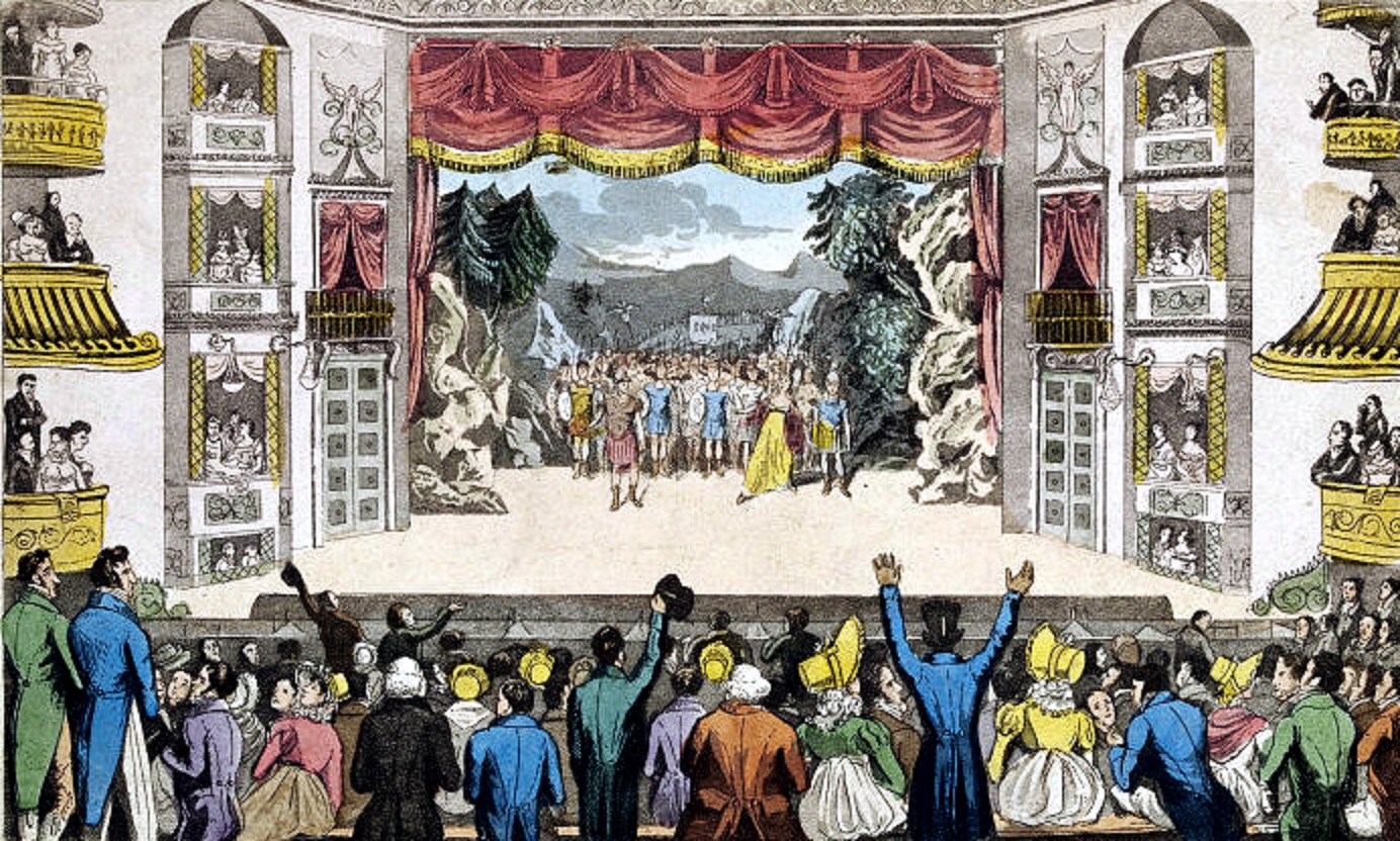 Illustration of Drury Lane Theatre - 1821