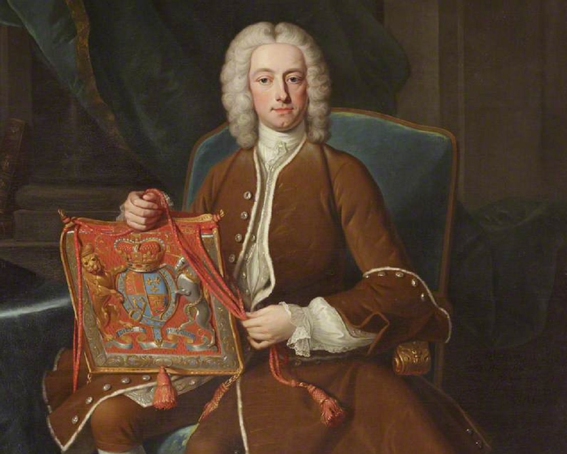 Portrait painting of Lord John Hervey, looking at front - 1741