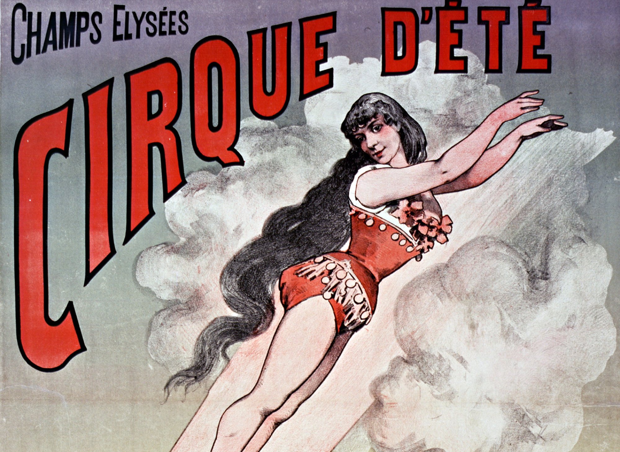 girl performing the human cannonball stunt