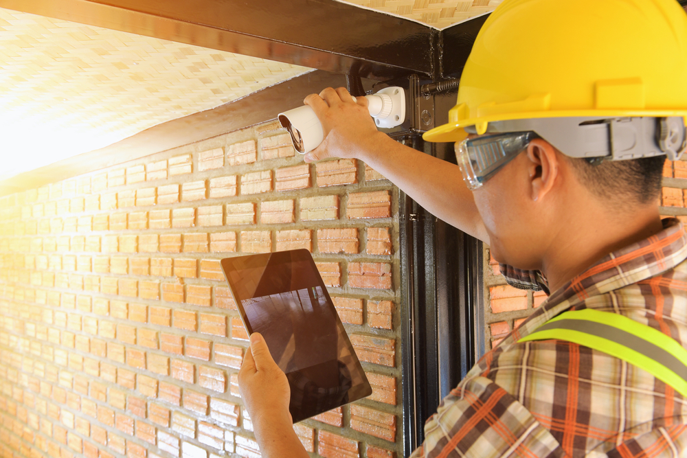Camera and fiber optic network installing