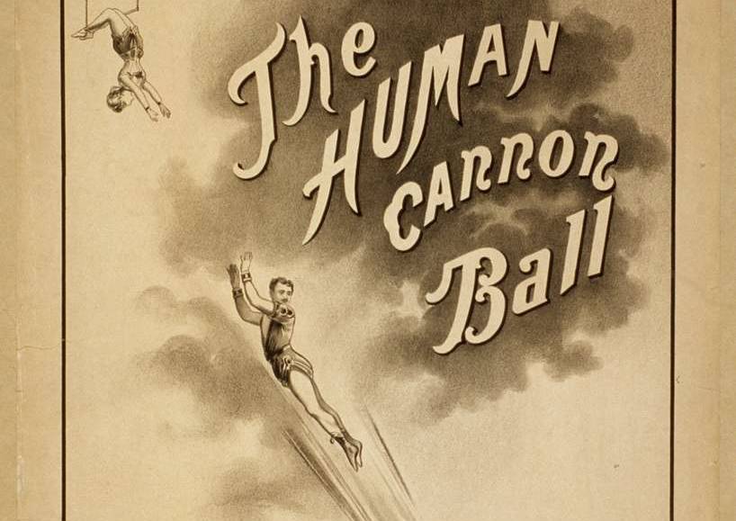 The human canon ball poster