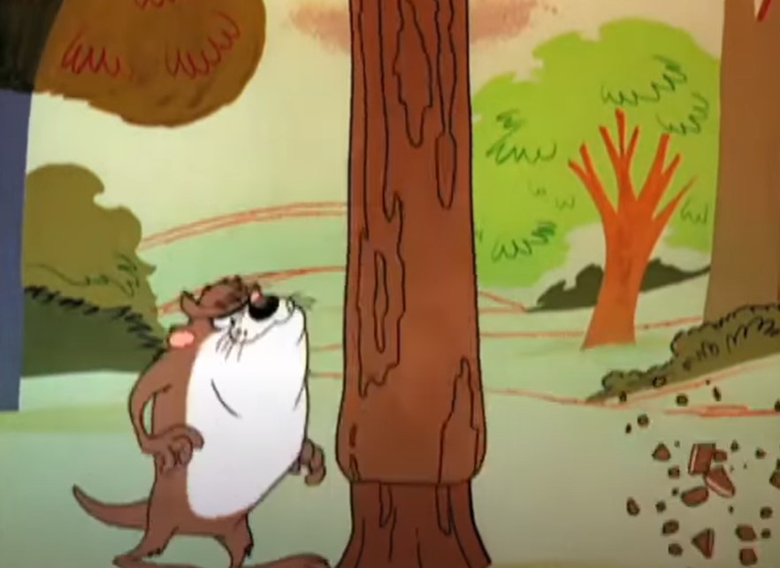 Tasmanian Devil (Looney Tunes) first cartoon chopping wood