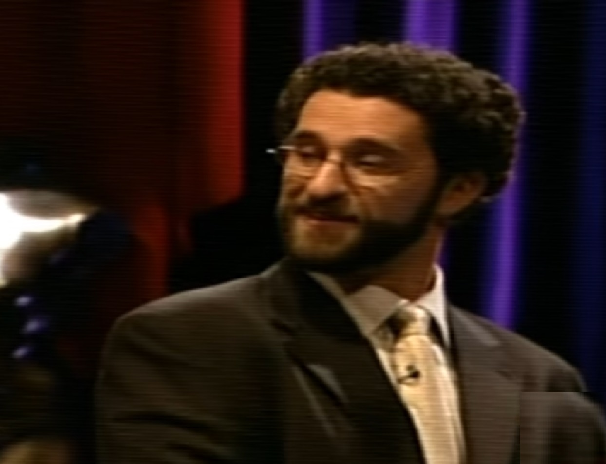 Screenshot: Dustin Diamond is looking at side - from Celebrity Fit Club (2005-10)