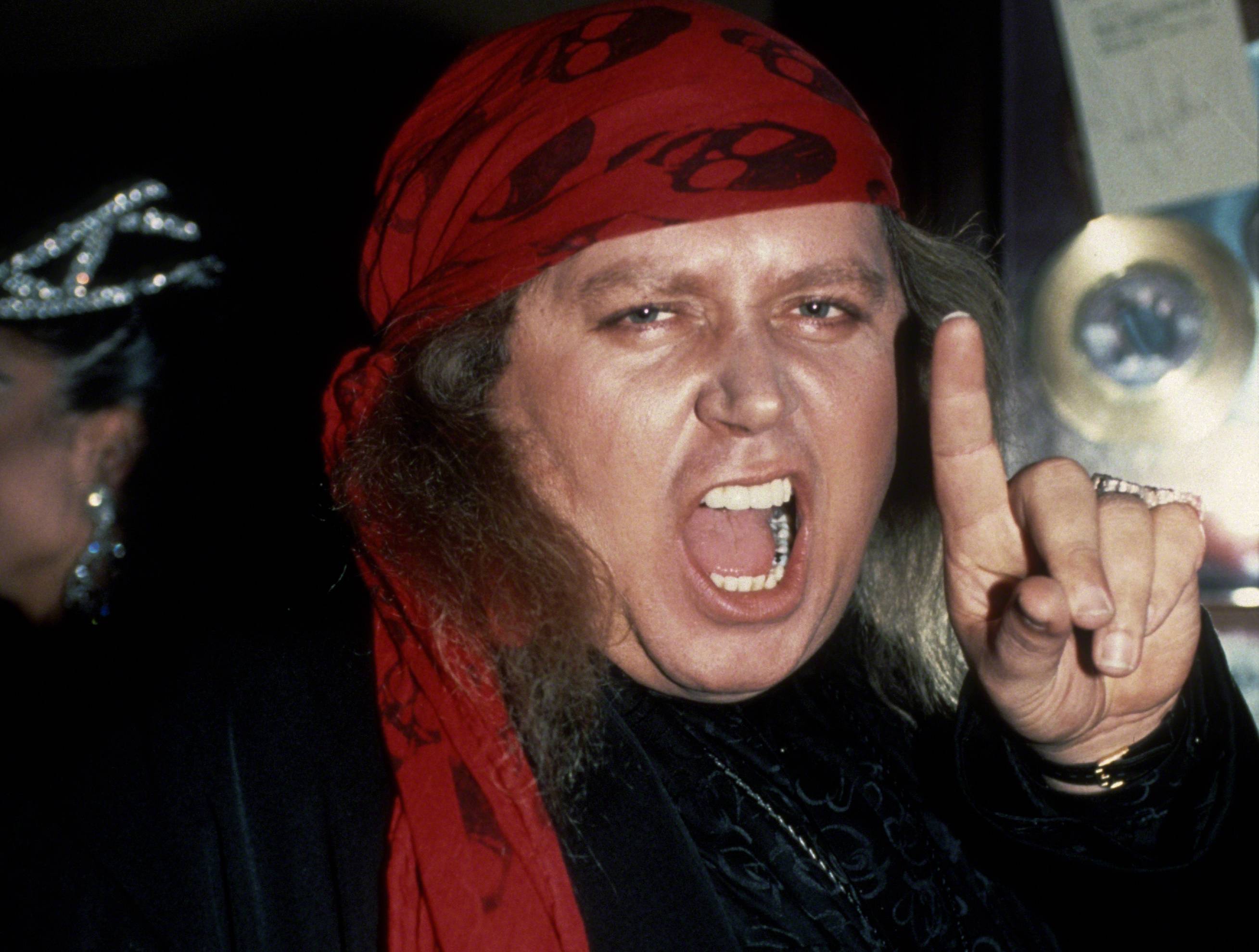Host Sam Kinison attends the 2nd Annual International Rock Awards circa 1990 in New York City