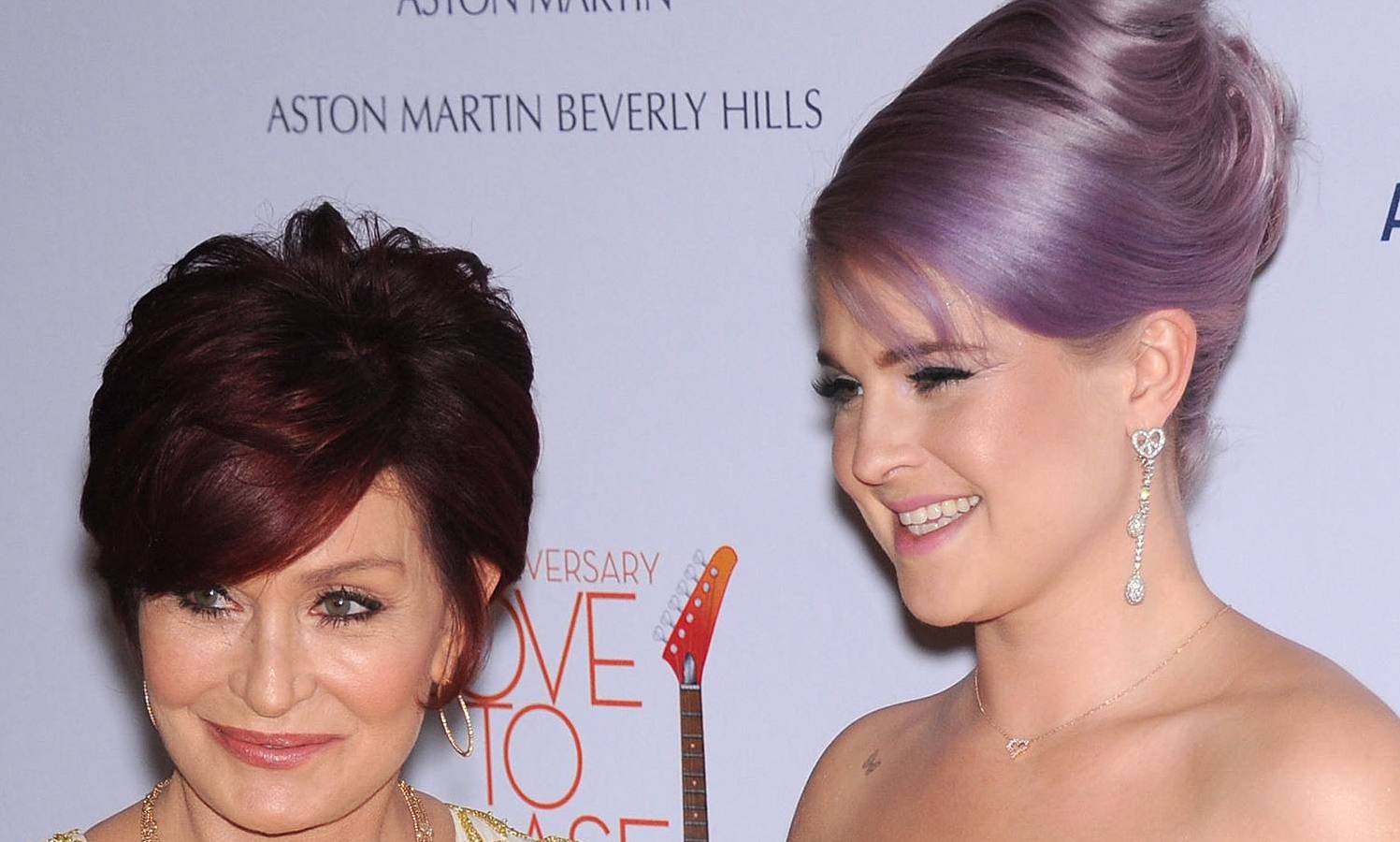 Sharon & Kelly Osbourne arrives to the Race To Erase MS 2013 on May 03, 2013 in Century City, CA in formal clothes  and jewels