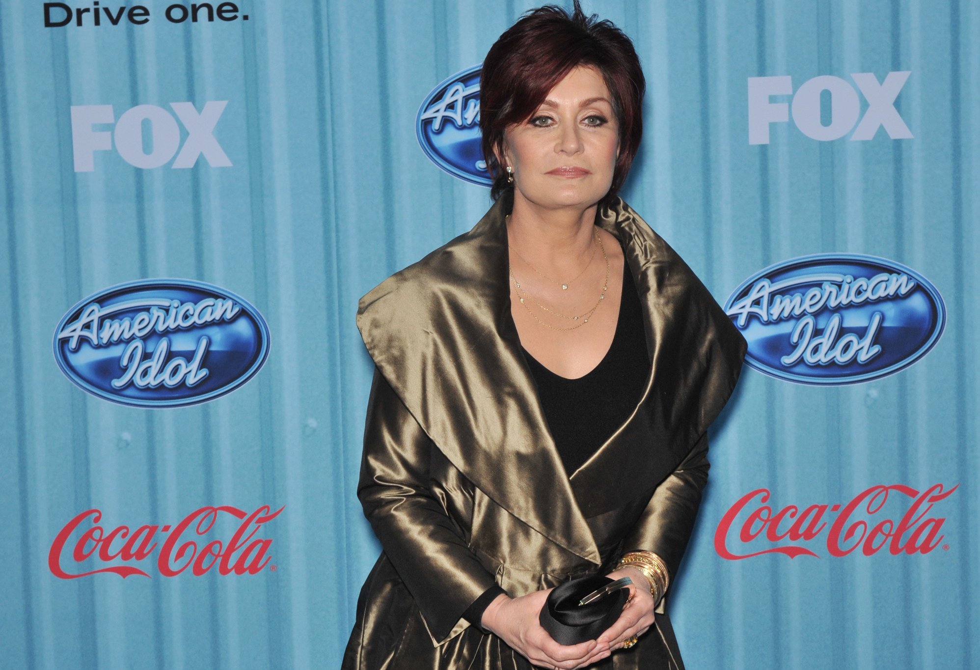 Sharon Osbourne at the American Idol Final 13 Party at Area Nightclub, West Hollywood in golden top