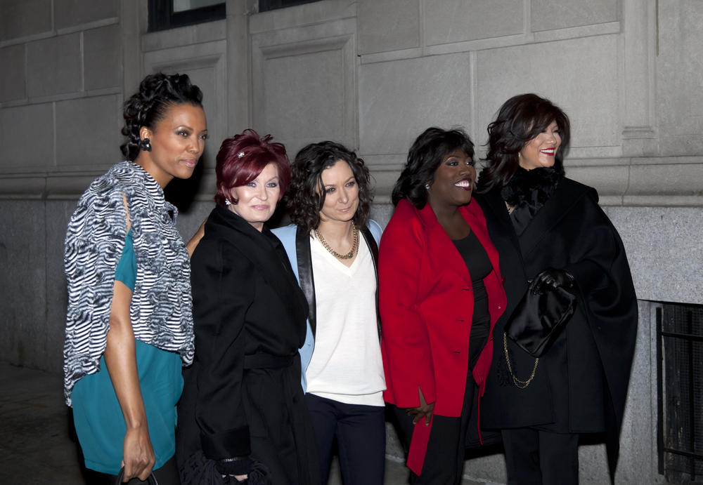 Aisha Tyler, Sharon Osbourne, Sara Gilbert, Sheryl Underwood & Julie Chen attend CBS 'The Talk' welcome to New York