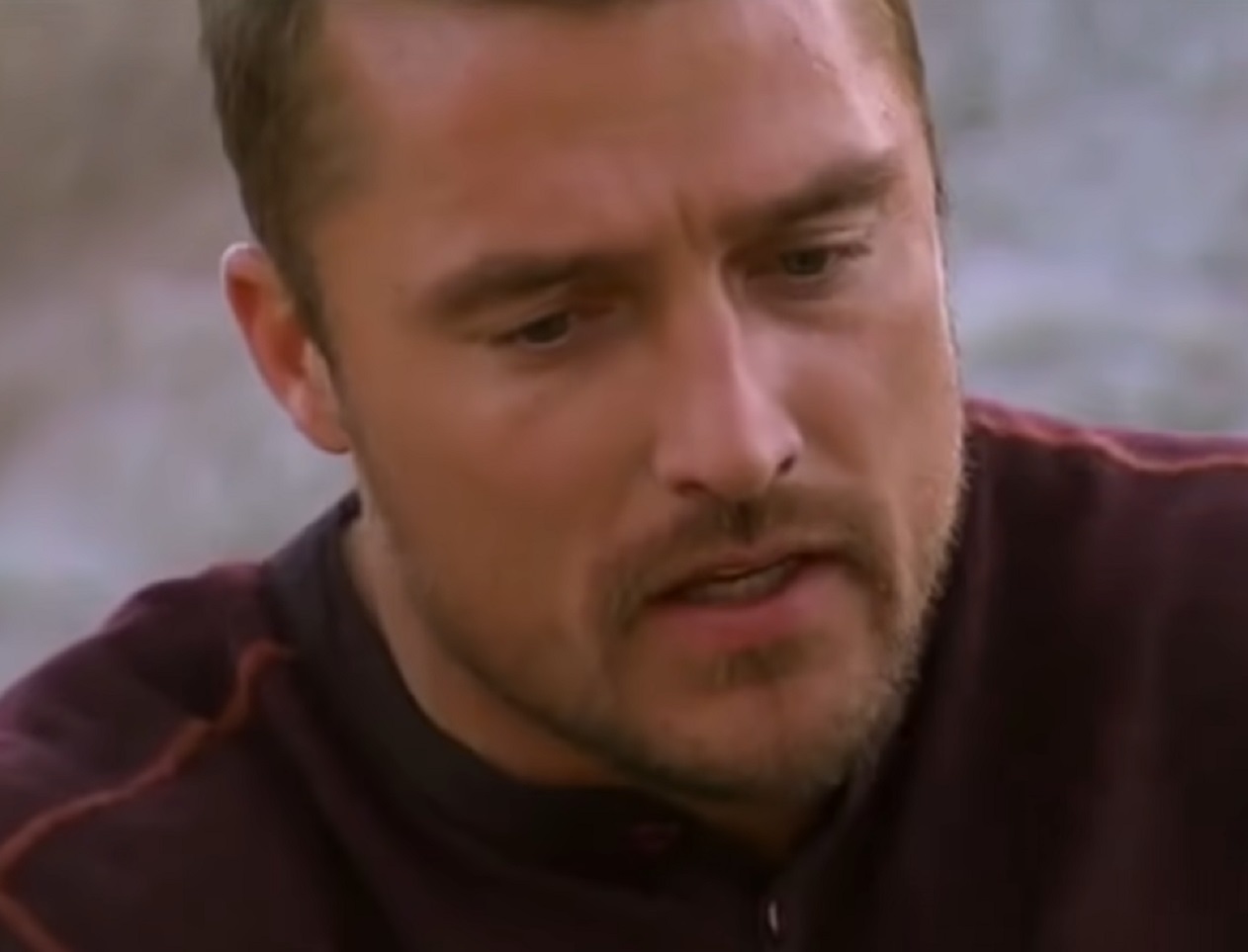 Screenshot: Chris Soules is looking at side - from The Bachelor (American TV series)