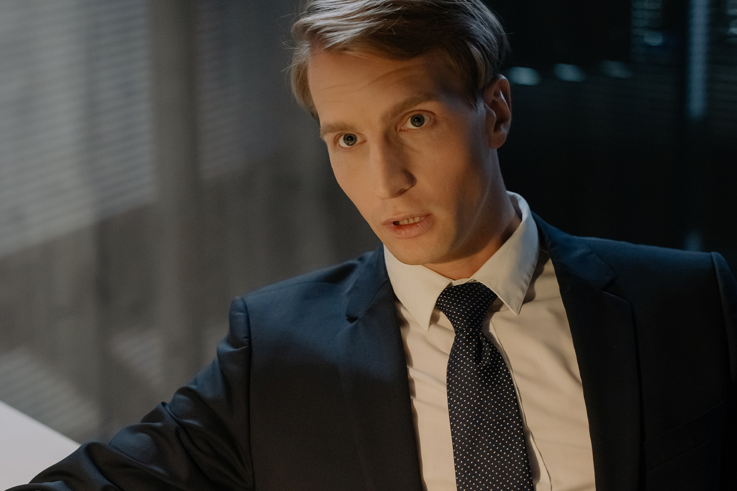 Serious Man In A Suit