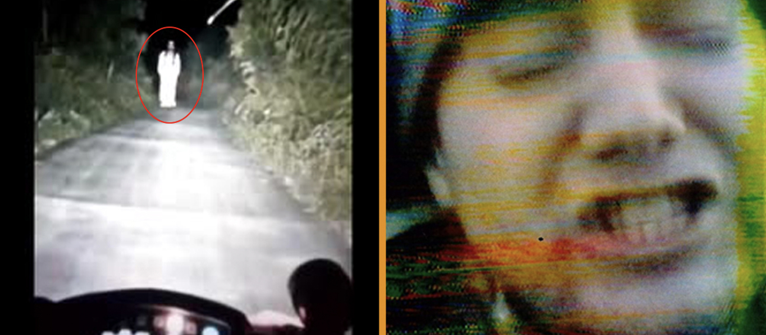 Woman on road split with man
