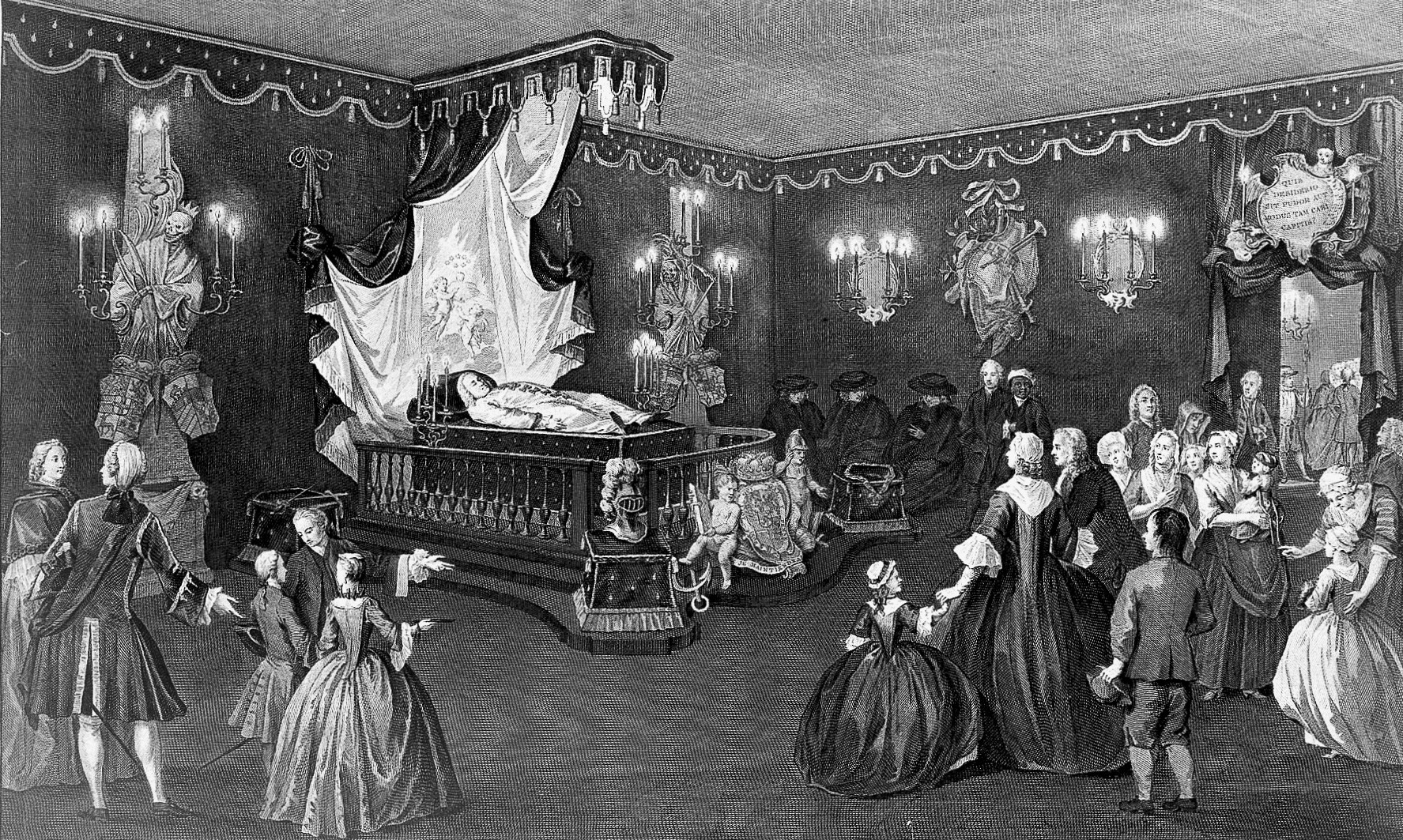 The Lying In State Of Prince Frederick Ludwig - 1752
