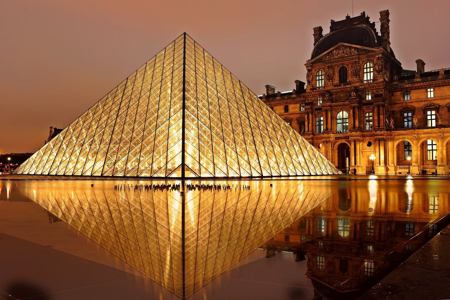 The Louvre At Golden Hour