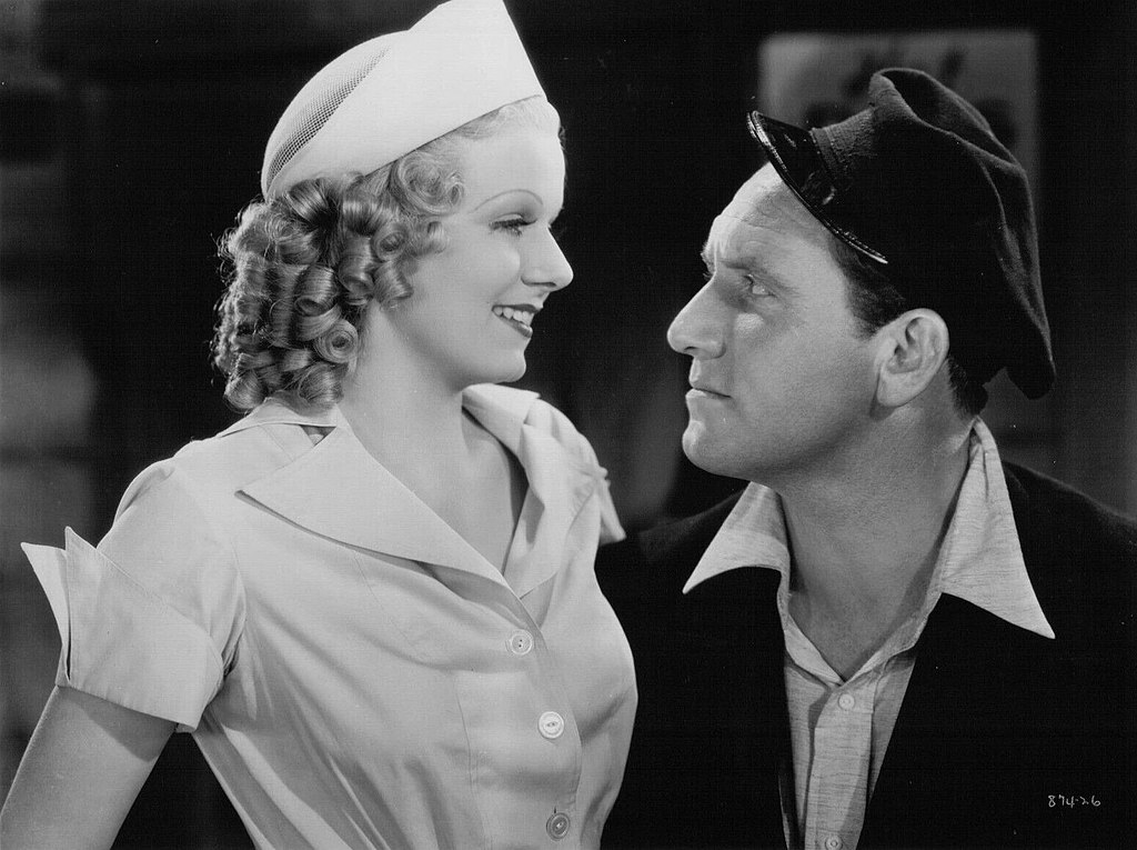 Jean Harlow And Spencer Tracy in  Riffraff wearing uniforms