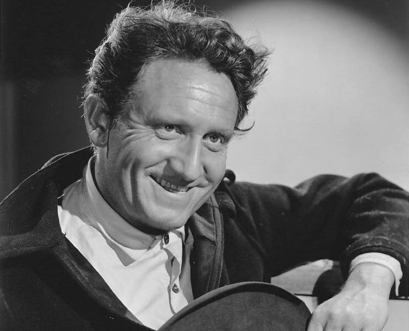 Spencer Tracy Tortilla Flat Photo in jacket and white shirt looking at the camera