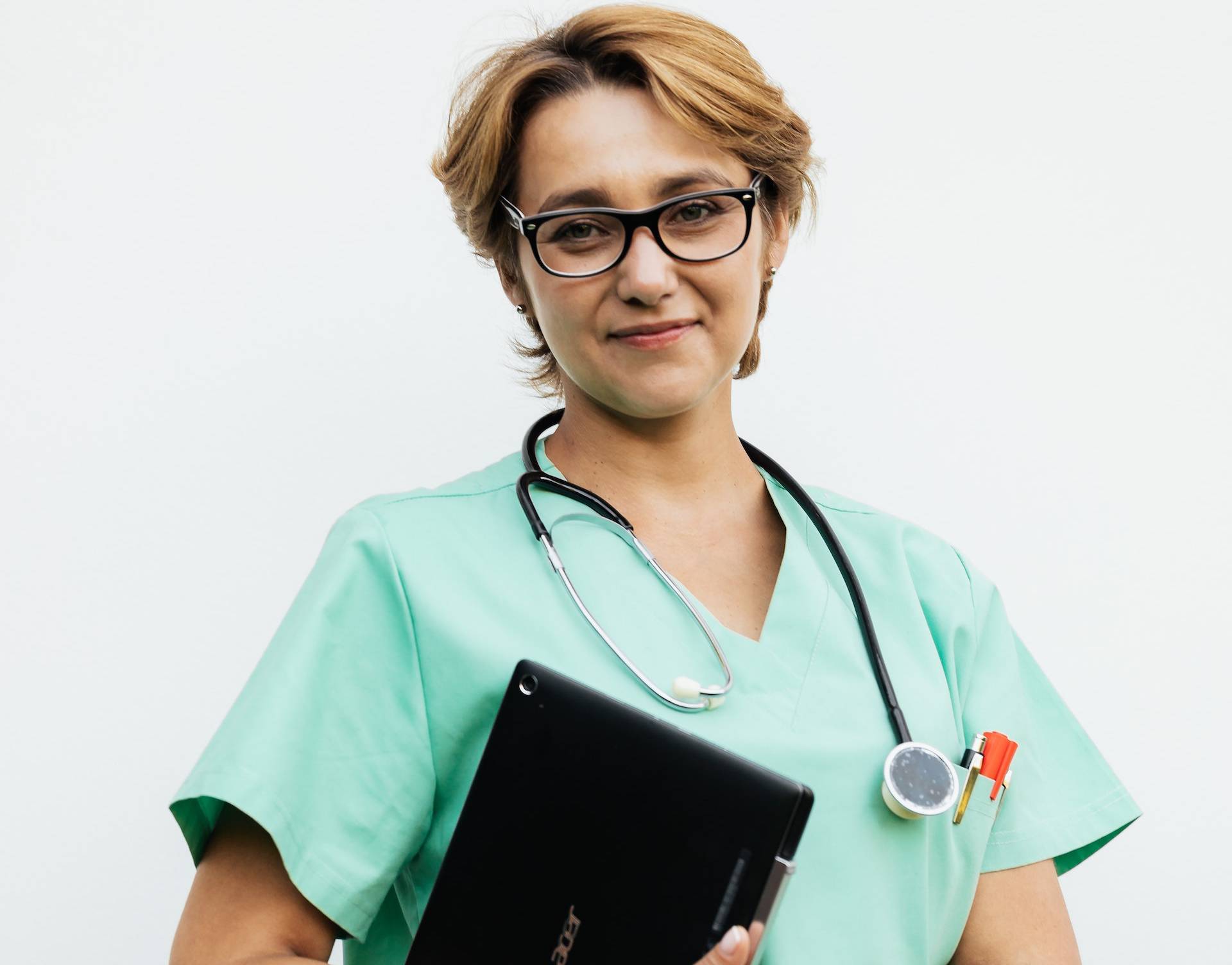 nurse in green uniform
