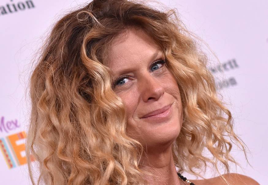 Model Rachel Hunter arrives for the Farrah Fawcett Foundation's 