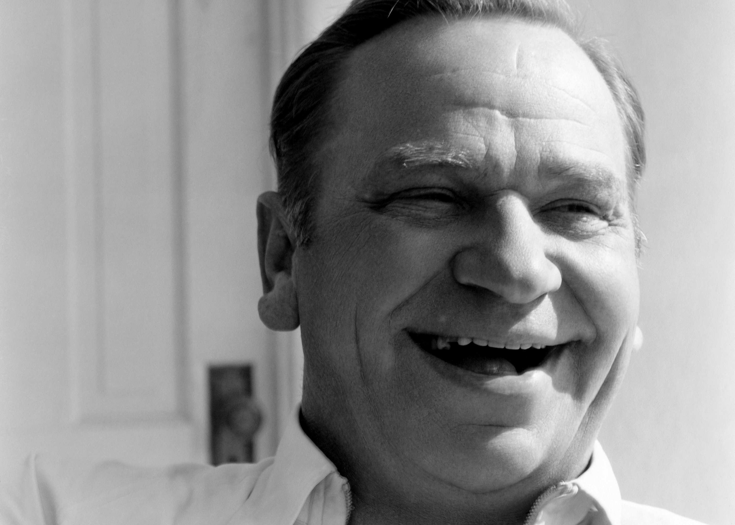 Actor Wallace Beery Smiling