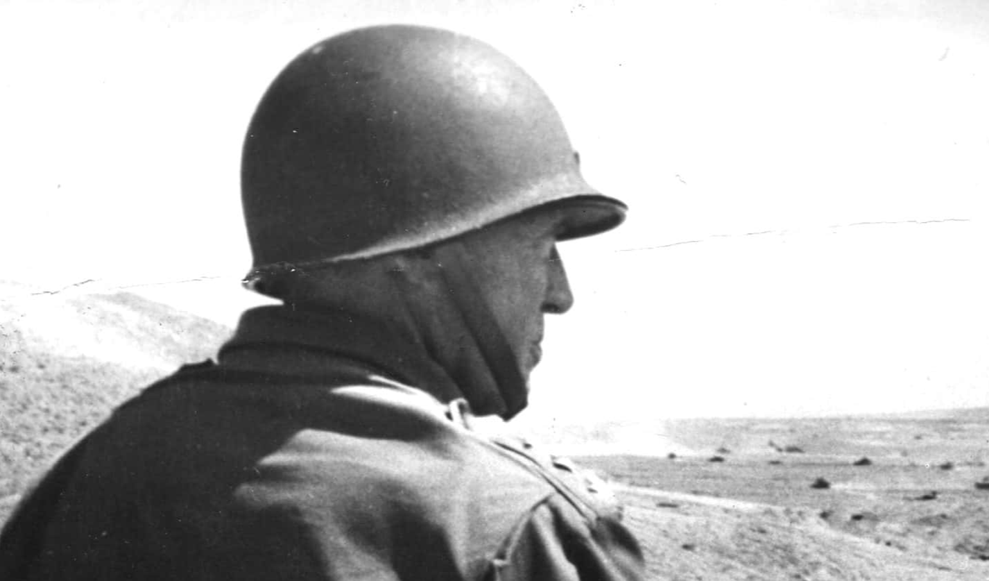 Patton Watches Battle