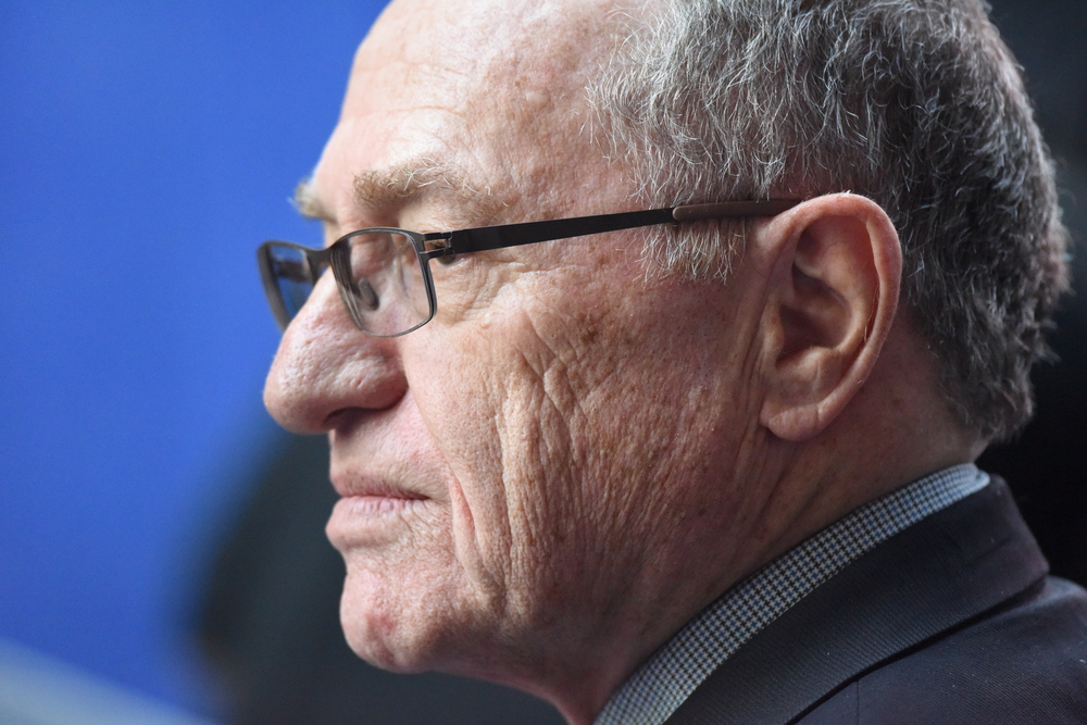 Harvard Law professor Alan Dershowitz looking left from the camera