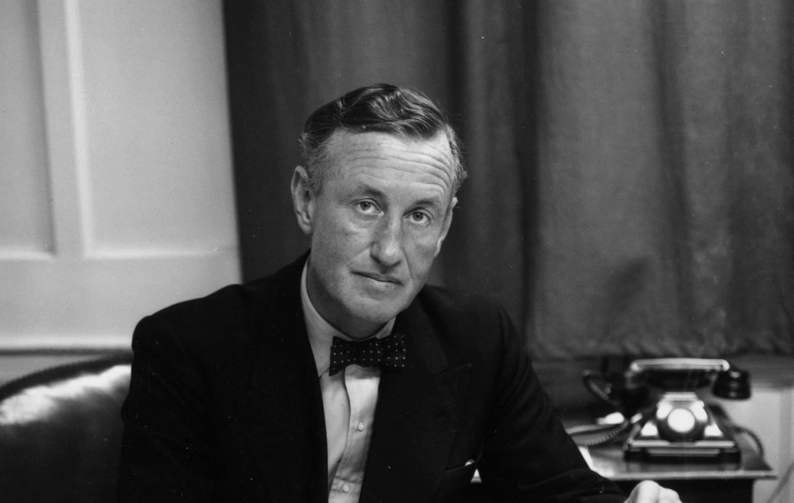 Ian Fleming At Desk