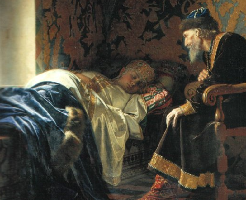 Grigory Sedov - Ivan the Terrible admiring Vasilisa Melentieva