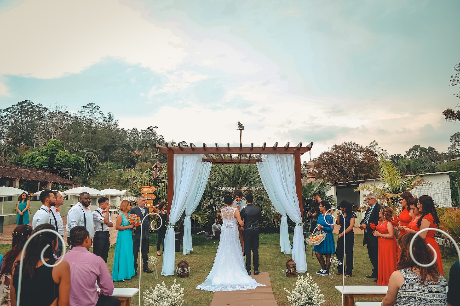 Photo of a Open Door Wedding Ceremony