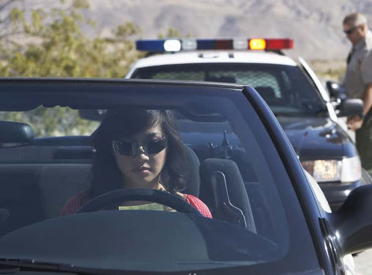 Pulled over by police officer