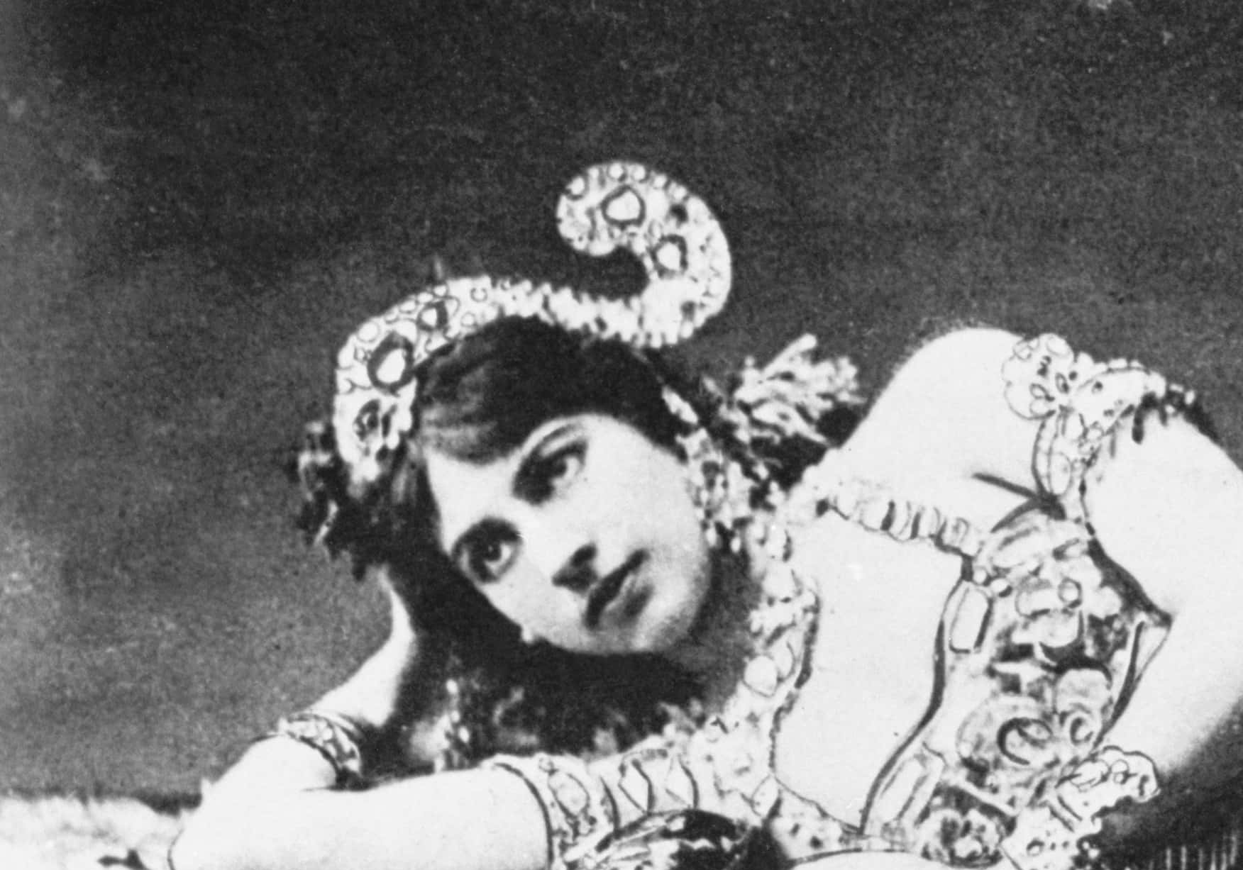Portrait of Mata Hari Reclining on Her Side