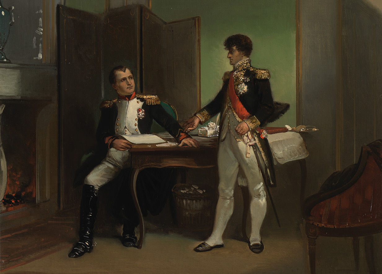 Louis Napoleon and his brother Napoleon Bonaparte in uniforms