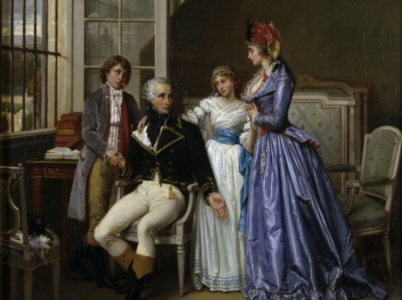 Painting  of   Joséphine de Beauharnais,  her husband and her children