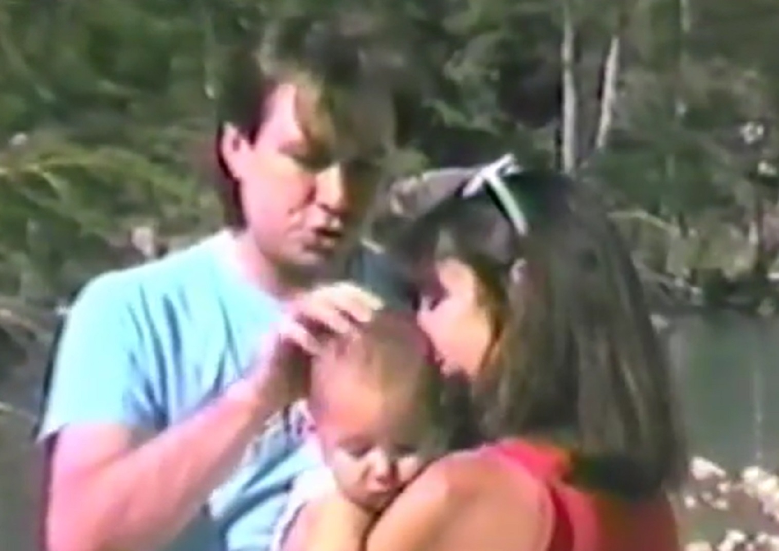 Screenshot: Bill Hicks is spending time with family members outside - from American- The Bill Hicks Story (2009)