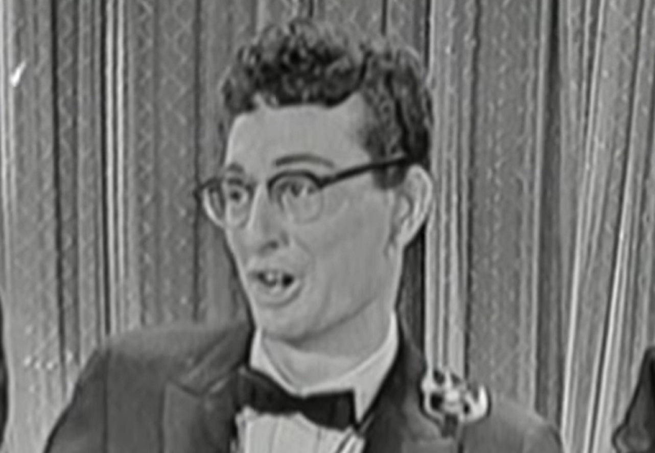 Screenshot: Buddy Holly is singing - from The Ed Sullivan Show (1948-1971)