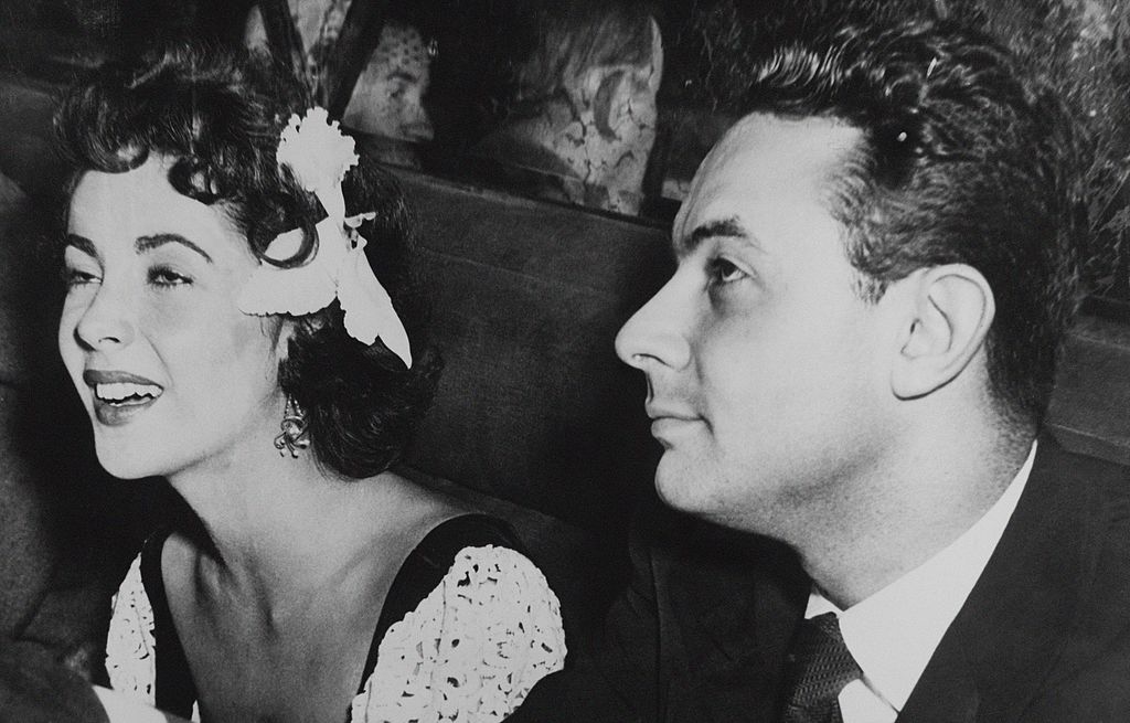 Elizabeth Taylor and director Stanley Donen in 1951 in Hollywood, CA
