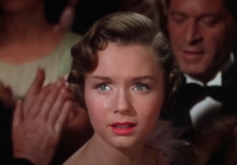 Debbie Reynolds Singin' in the Rain crying