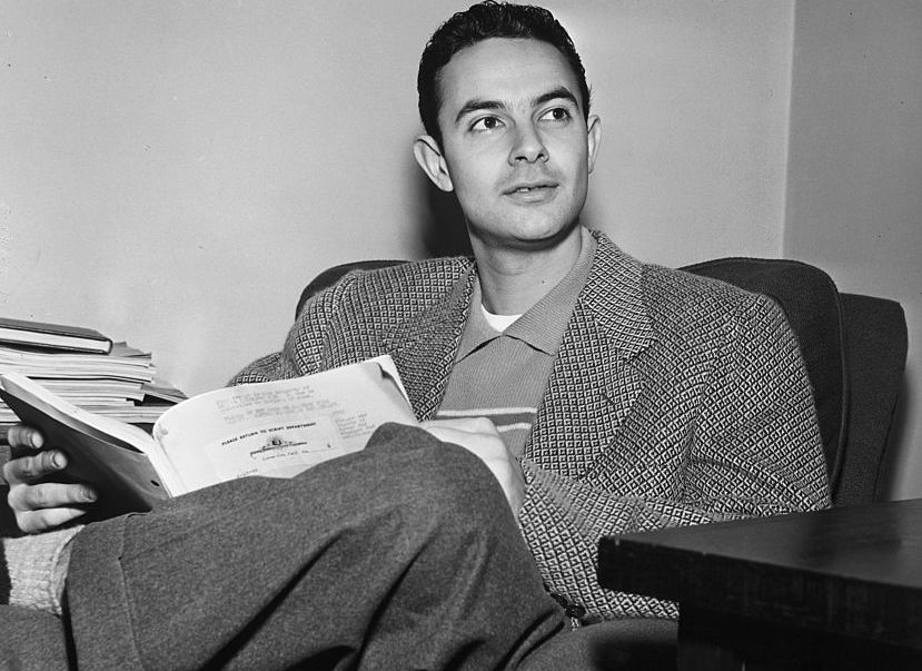 Stanley Donen wearing a jacket