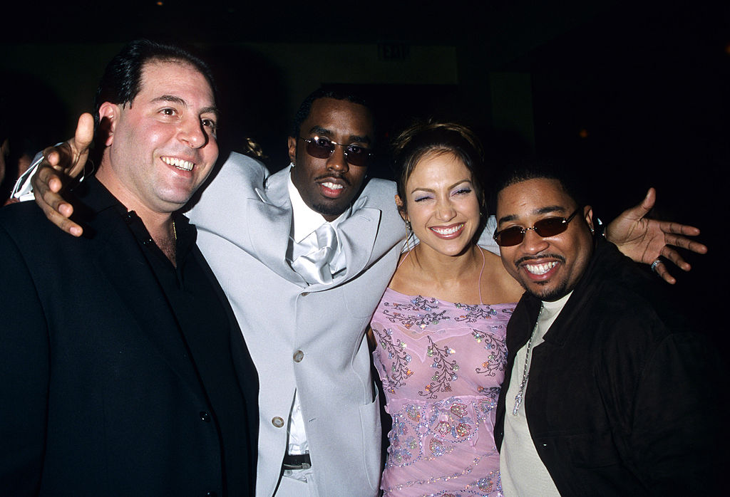 Sean 'Puffy' Combs and Jennifer Lopez at party