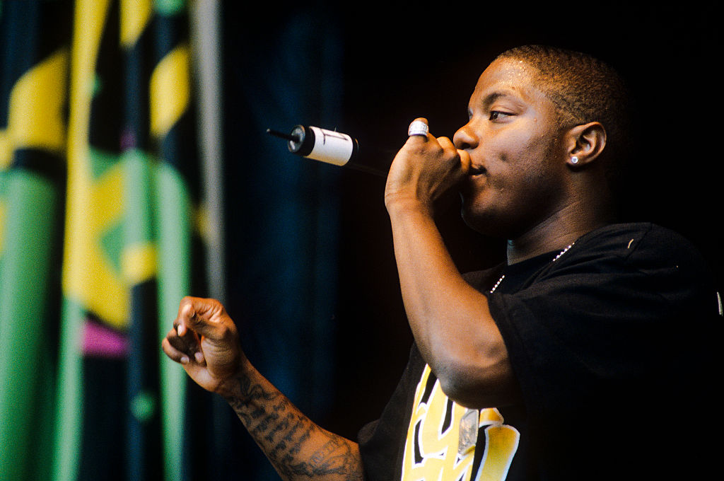 Mase performs onstage at the KMEL Jam