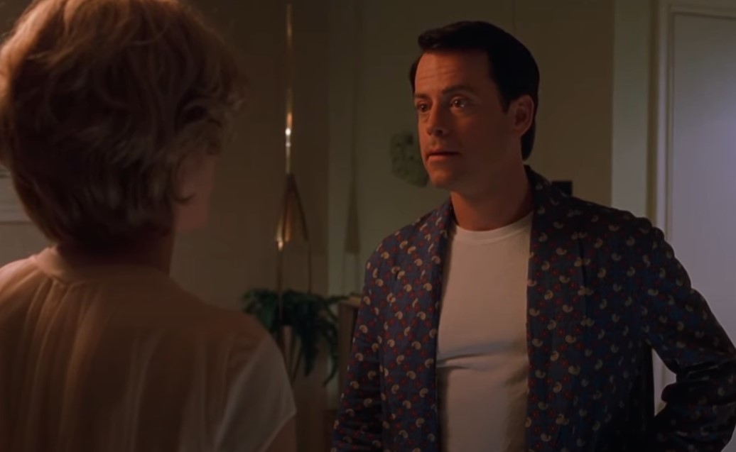 Greg Kinnear  as  Bob Crane in house wear