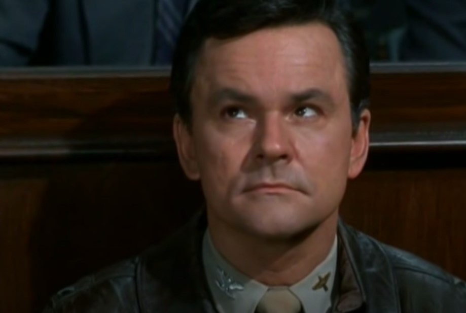 Bob Crane in Hogan's Heroes wearing uniform