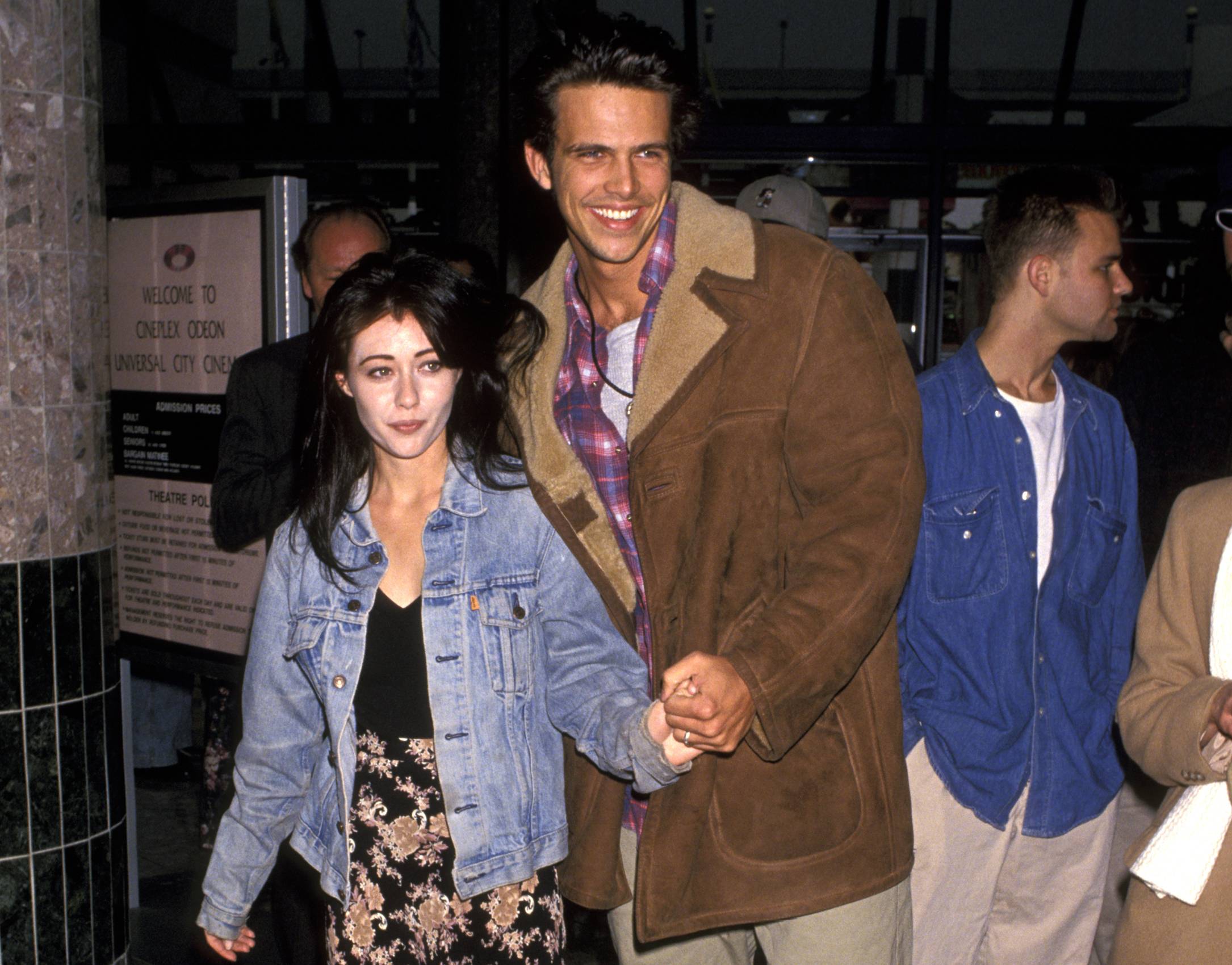 Shannen Doherty and Ashley Hamilton in jackets