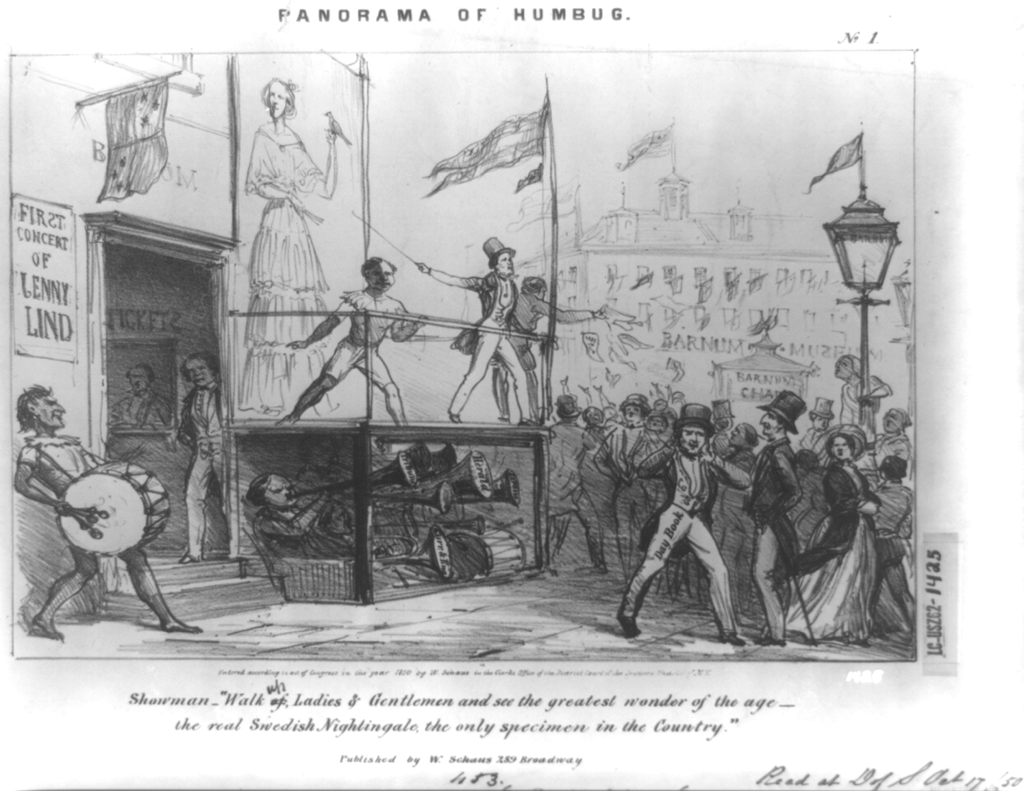 Panorama Of Humbug With Jenny Lind